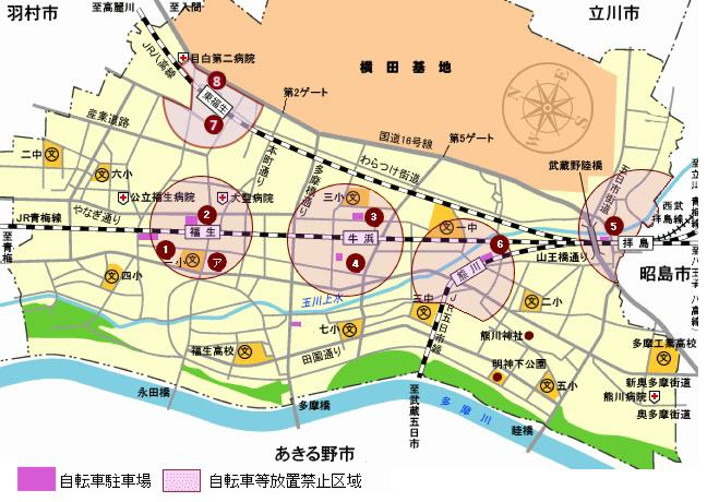 画像：駐車場・駐輪場全体図