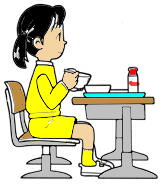 イラスト:姿勢を正そう