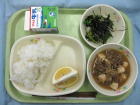 写真:2年10日の献立
