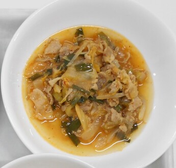 写真:豚キムチ炒め