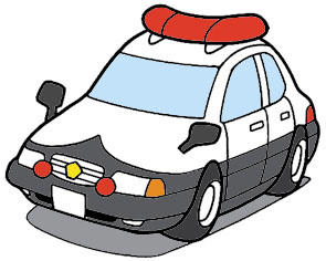 イラスト:パトカー