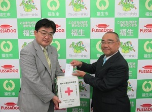 写真:各種団体からの熊本地震災害義援金寄附