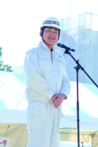 画像：「福生市総合防災訓練」にて