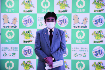 画像：福生市農業委員会委員退任式及び任命式にて