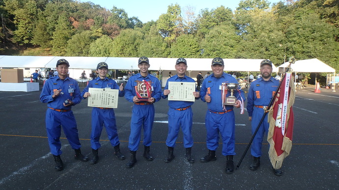 第34回西多摩地区消防大会で福生市消防団第五分団が優勝!