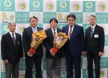 写真：東京都スポーツ功労賞受賞報告