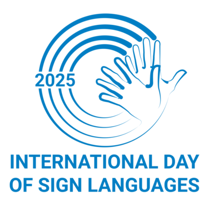 写真：「手話言語の国際デー」ロゴ（2025年度）