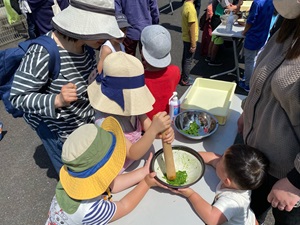 ヨモギ団子を作って食べよう