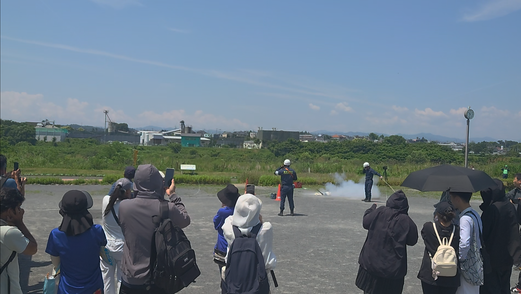 救命索発射銃取扱訓練