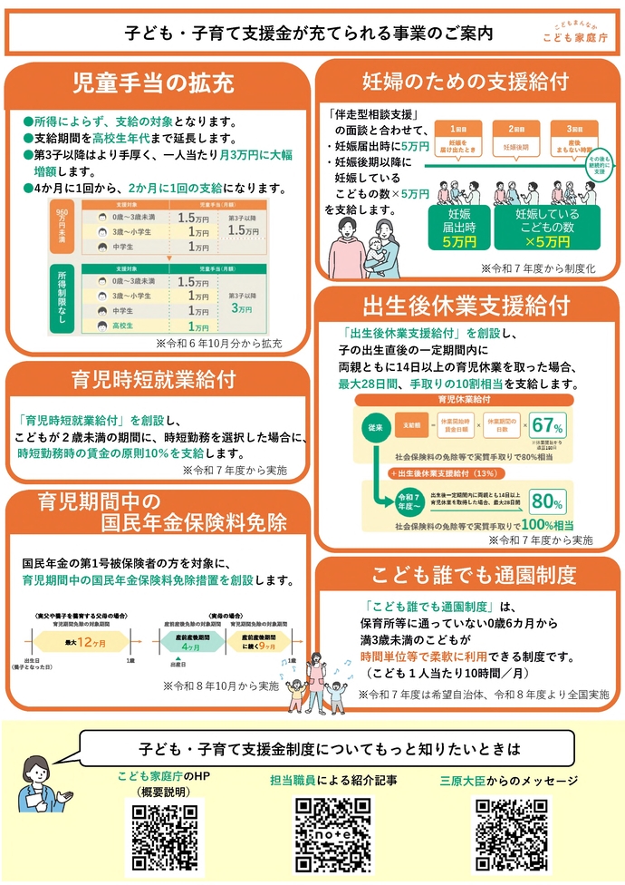 子ども・子育て支援金制度リーフレット